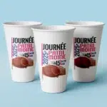 3 Gobelets au design d'un évènement
