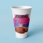 Gobelet au design d'un évènement